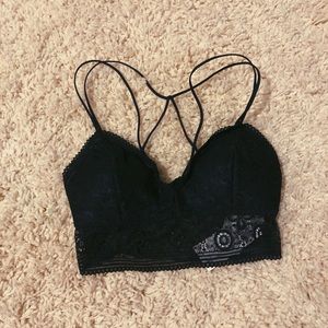 hollister navy blue lace bralette gilly hicks NWT